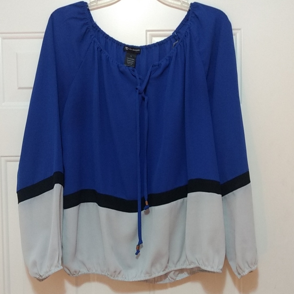 Color block blouse